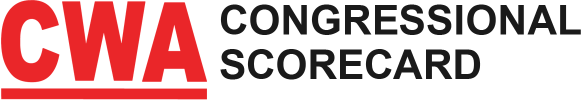 CWA Congressional Scorecard logo